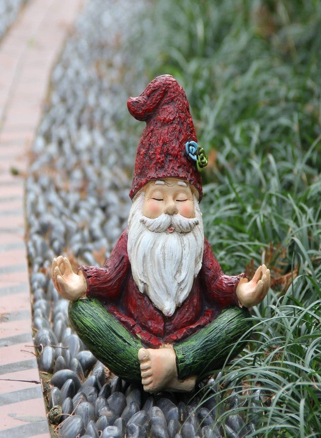 Smadeer Outdoor Garden Gnomes Statue Yoga - Gnomes Statue in Yoga Pose for Garden Decor,Yoga Gnomes Garden Statues with Solar Lights for Outdoor Decoration,Garden Sculptures and Statues for Patio Lawn Yard - Image 5