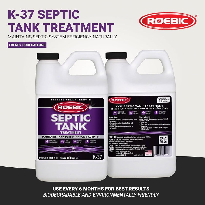 Roebic K-37-H Professional Strength Septic Tank Treatment, 64-Ounce - Image 2