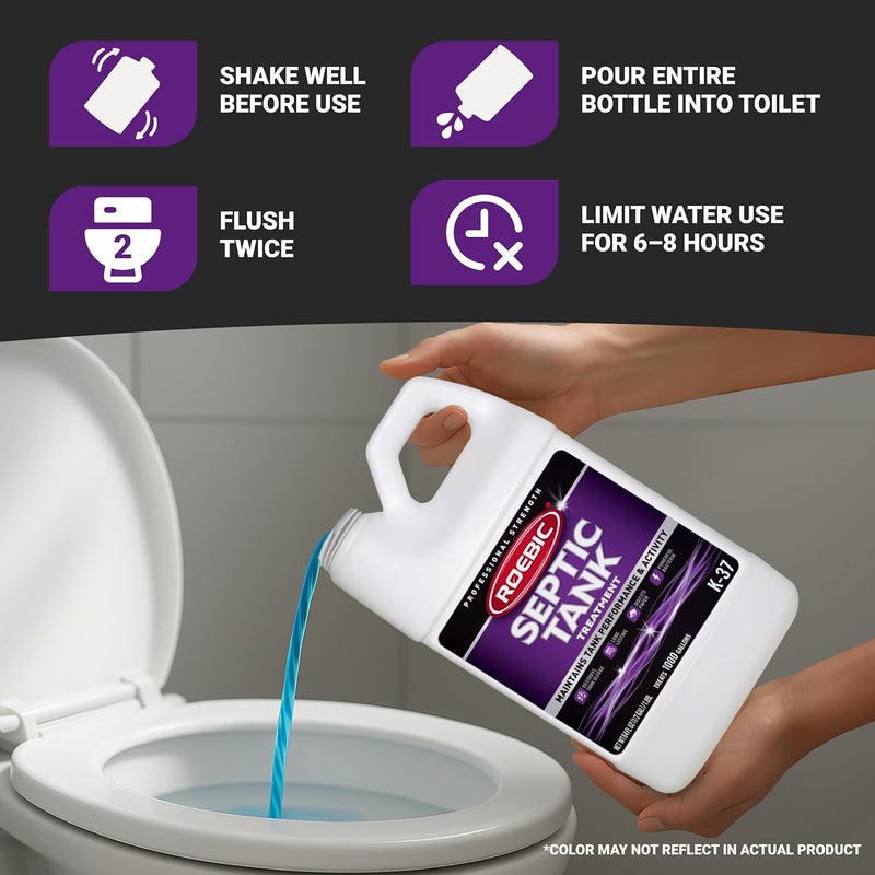 Roebic K-37-H Professional Strength Septic Tank Treatment, 64-Ounce - Image 3