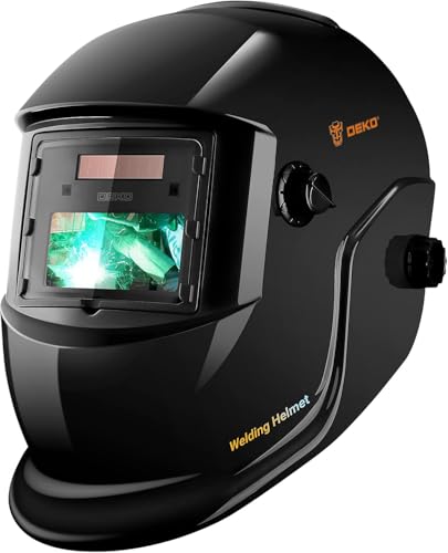 DEKOPRO Welding Helmet Auto Darkening: DEKORPO True Color Solar Powered Auto Darkening Welding Welder Mask Hood Helmets - Image 1