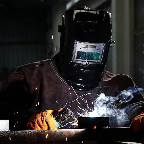 DEKOPRO Welding Helmet Auto Darkening: DEKORPO True Color Solar Powered Auto Darkening Welding Welder Mask Hood Helmets - Image 5