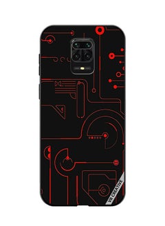VR CREATIVE Protective Case Cover For Xiaomi Redmi Note 9S/9 Pro Game Circuit Design Multicolour  - Image 1
