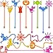 Howzcci 36 Pack Halloween Sticky Hands Toys Spider Web Cat Bat Pumpkin Candy Ghost Sticky Stretchy Toys for Kids Girls Boys Halloween Goodie Bags Fillers Party Favors Treat Bag Gifts - Image 3