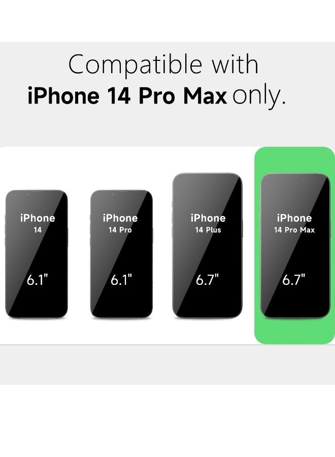 DUSALA iPhone 14 Pro Max Clear Magnetic Cover Mag Safe Compatible Hybrid Protective Crystal Clear Hard Back Case Shockproof Silicone Frame Slim Transparent Case for Apple iPhone 14 Pro Max - Image 3