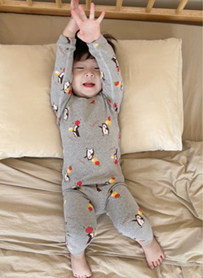 تابيت طقم ملابس داخلية حرارية للبنات الصغار، طقم مكون من قطعتين من الجزء العلوي والسفلي، طقم طويل من الطبقة الأساسية للشتاء للبنات والأولاد - Image 4