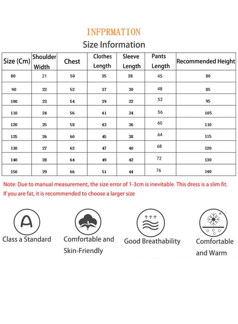تابيت طقم ملابس داخلية حرارية للبنات الصغار، طقم مكون من قطعتين من الجزء العلوي والسفلي، طقم طويل من الطبقة الأساسية للشتاء للبنات والأولاد - Image 5