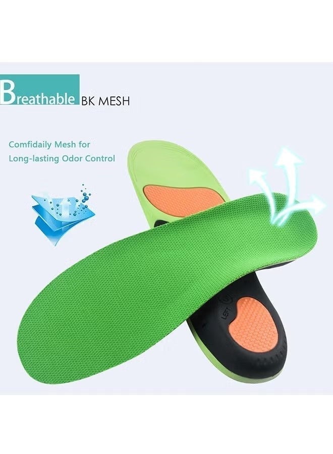 LUNJE Heavy Duty Orthotics Insoles for Flat Feet, Breathable Comfort Flat Feet Insoles, Arch Support to Reduce Feet Pain (M, Men's 8-10/Women 9-11) - Image 5