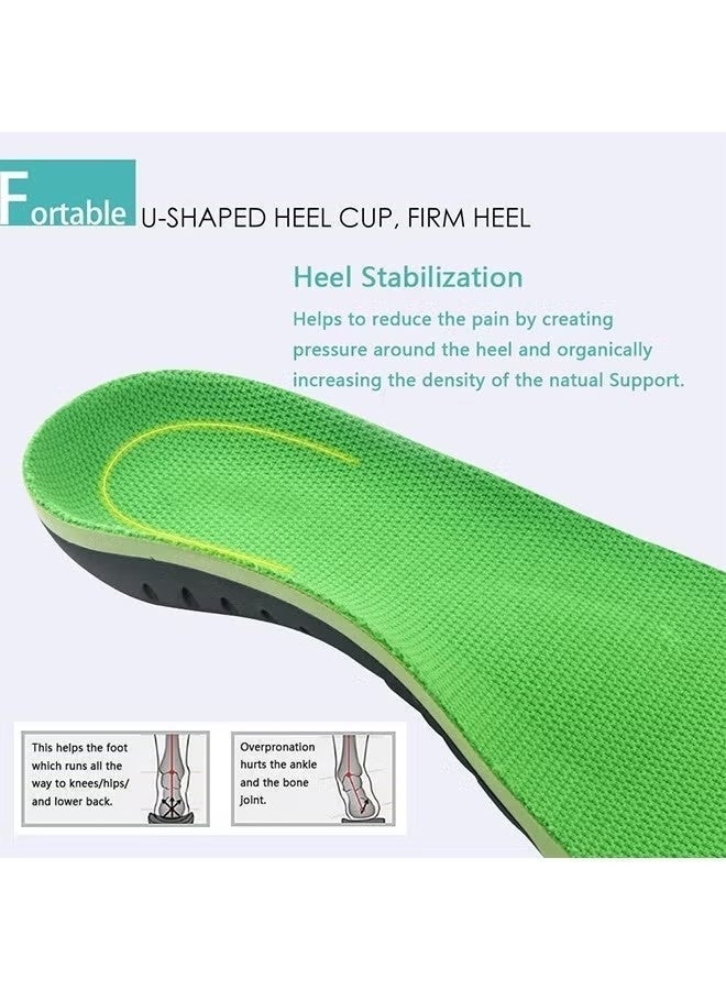 LUNJE Heavy Duty Orthotics Insoles for Flat Feet, Breathable Comfort Flat Feet Insoles, Arch Support to Reduce Feet Pain (M, Men's 8-10/Women 9-11) - Image 3