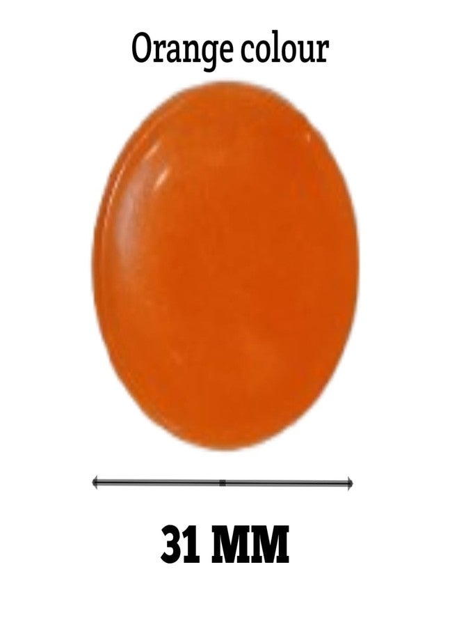 MOREL Orange Plastic Round Shape Plain Token Coin, Chips for Shop, Board Games, Stores, Casino, School|100 Coins. (Orange) - Image 3
