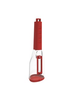 Plastic fruit and Vegetables peeler, Potatoes peeler, Red, Size 22.5 Cm