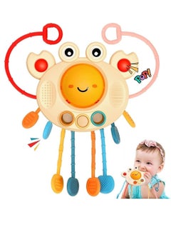 Y&D Silicone Toy Baby Montessori Sensory Toys for Babies Travel Toy and Teething Pull String Activity Toddlers  - Image 1