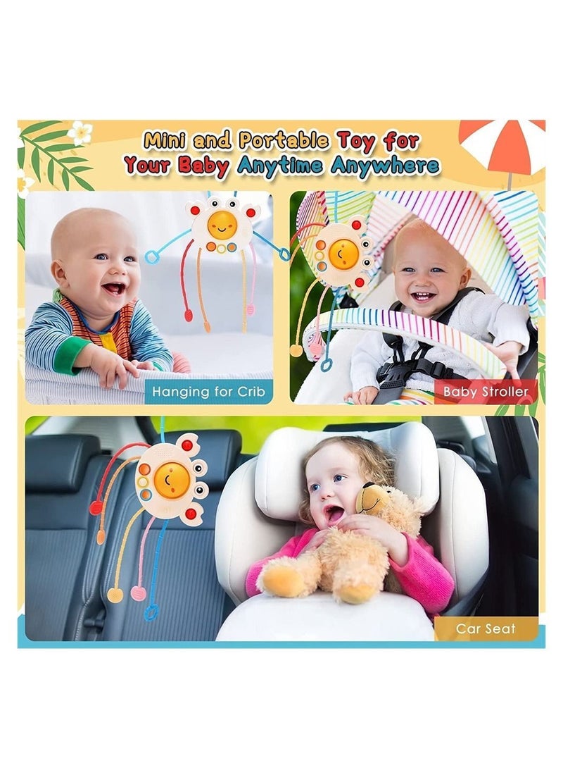 Y&D Silicone Toy Baby Montessori Sensory Toys for Babies Travel Toy and Teething Pull String Activity Toddlers  - Image 3
