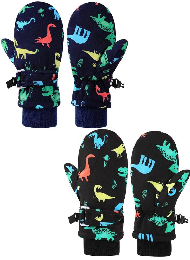 ENBAOHUI Baby Waterproof Mittens Threaded waterproof Mitten Fleece Lined Glove Kids Snow Ski Mitten for Boys Girls 6Months-5T - Image 1