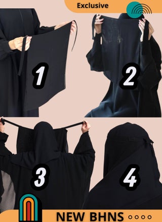 2 قطعة غطوة العمرة والحج نقاب شرعي طويل بدون فتحة عين خفيف بدون زينة وكامل نقاب العمرة و الحج نقاب للحج و للعمرة مع غطوة شرعية طويلة وغطوة للحج والعمرة وغطوة للمعتمرات غطوة الحرم و مكة فري سايز بمطاط غطوة راس خفيفة أنيق مستلزمات العمرة للنساء - view 3
