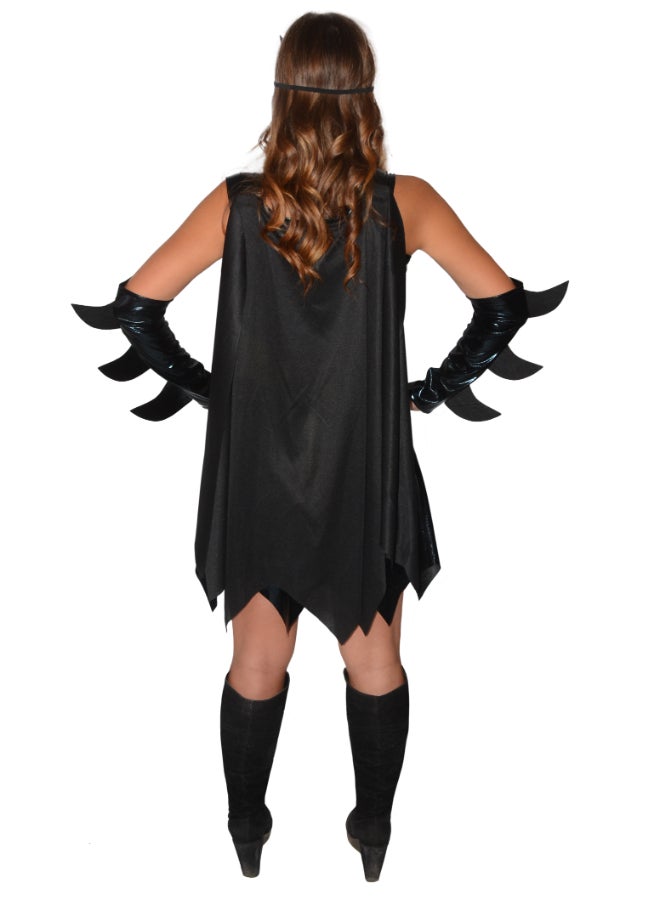 Ciao زي باتجيرل للبالغين مقاس م | زي رسمي من دي سي كوميكس مع فستان، عباءة، حزام، قناع، قفازات وأحذية فوق الركبة - Image 4