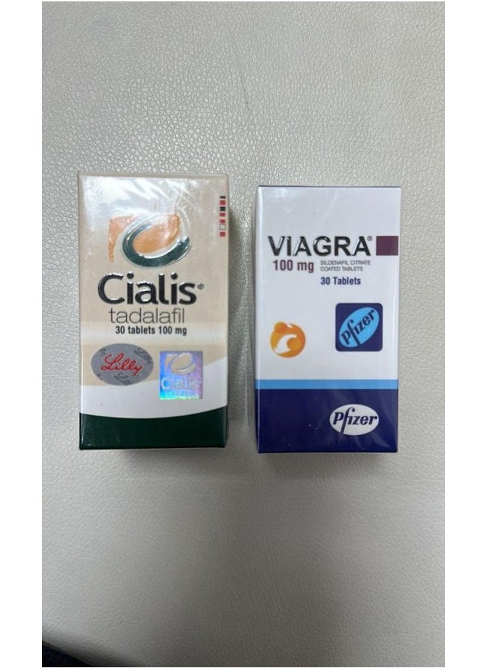 Cialis - Cialis Tadalafil 20mg 30 TabletsChiagra 100 ml - Image 1