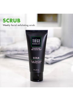 tiege hanley Tiege Hanley Exfoliating Face Wash for Men, 2 Oz - Gentle Face Scrub for Deep Pore Cleansing, Detoxifies & Removes Dead Skin Cells - Refreshing Facial Exfoliator for Dry or Sensitive Skin  - Image 2