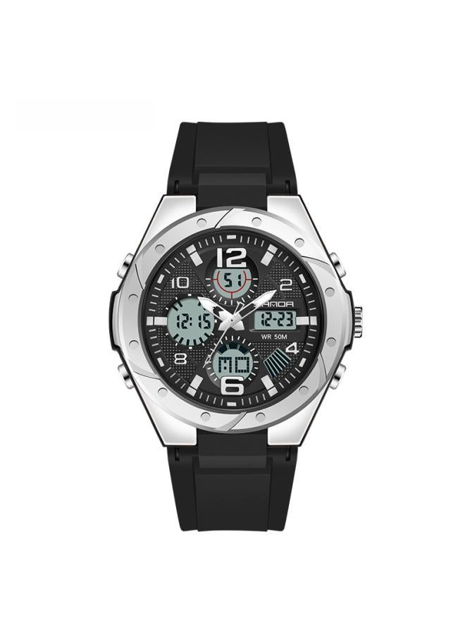 Sanda Trendy Multifunctional Special Forces Watch Men's Double Display Waterproof Luminous Outdoor Sports Electronic Couple Watch
