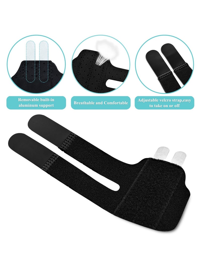 RATSAW - Upgraded Trigger Finger Splint with 2 Metal Support Bars Adjustable Finger Buddy Splints Mallet Finger Brace for Arthritis Injury Sprain Pain Relief for Middle Index Ring Pinky Finger - Image 1
