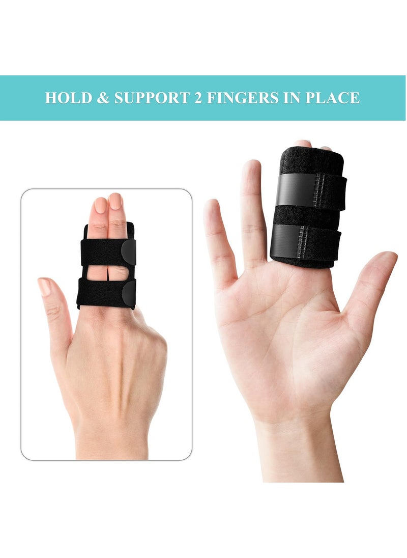 RATSAW - Upgraded Trigger Finger Splint with 2 Metal Support Bars Adjustable Finger Buddy Splints Mallet Finger Brace for Arthritis Injury Sprain Pain Relief for Middle Index Ring Pinky Finger - Image 1