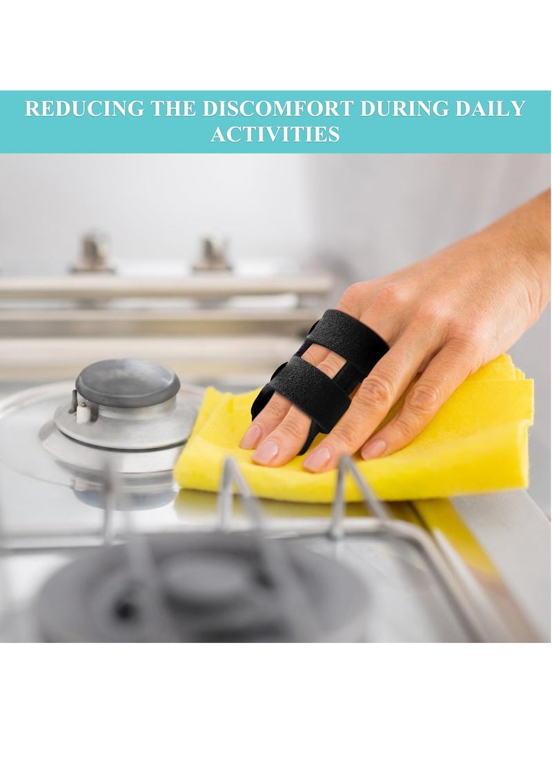 RATSAW - Upgraded Trigger Finger Splint with 2 Metal Support Bars Adjustable Finger Buddy Splints Mallet Finger Brace for Arthritis Injury Sprain Pain Relief for Middle Index Ring Pinky Finger - Image 1