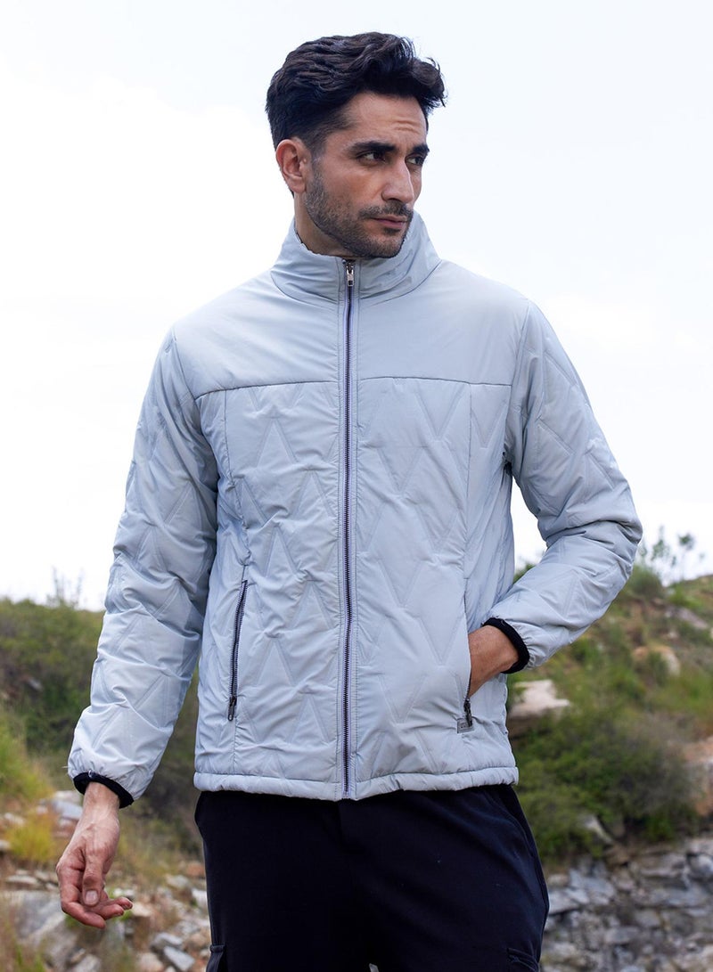 كامبوس سوترا Men's Moon Grey Parachute Puffer Jacket  - Image 2