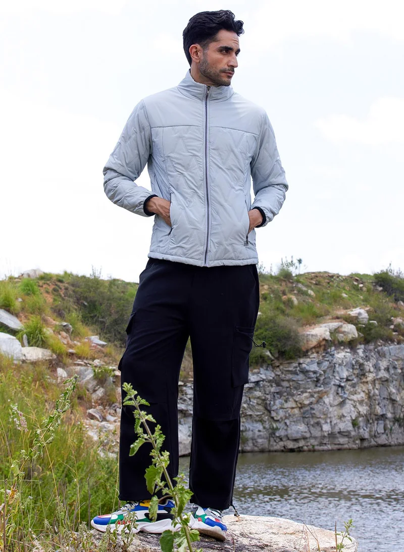 كامبوس سوترا Men's Moon Grey Parachute Puffer Jacket