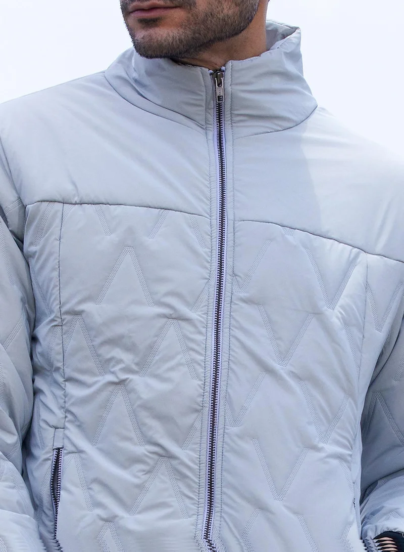 كامبوس سوترا Men's Moon Grey Parachute Puffer Jacket
