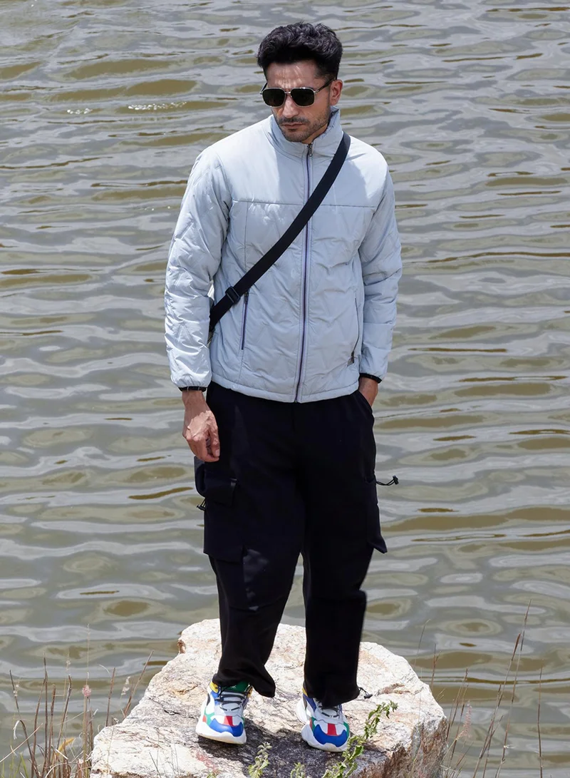 كامبوس سوترا Men's Moon Grey Parachute Puffer Jacket