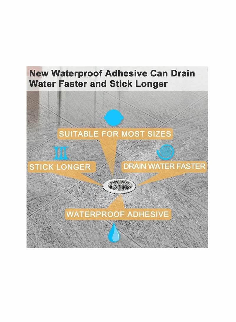 KASTWAVE 25 Pack Disposable Shower Drain Dog Hair Catcher Cover, Easy to Install and Clean Suit for Bathroom Bathtub and Kitchen ,Showers & Bathtubs Mesh Stickers - Image 5