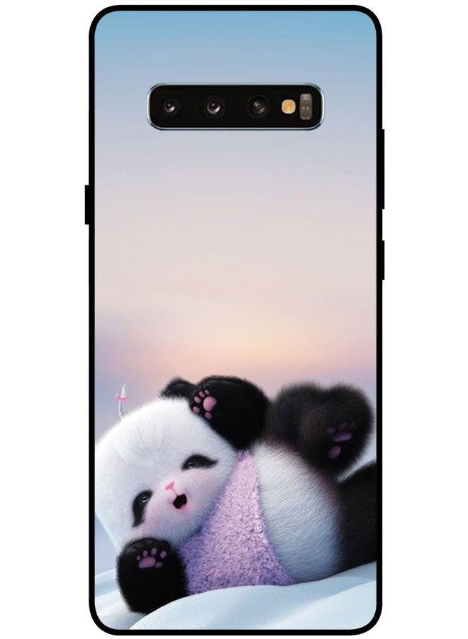 EYE CATCH Protective Case Cover For Samsung Galaxy S10 Plus 5G 6.7 Inches Smart Series Printed Protective Case Cover for Samsung S10 Plus 5G Panda - Image 1