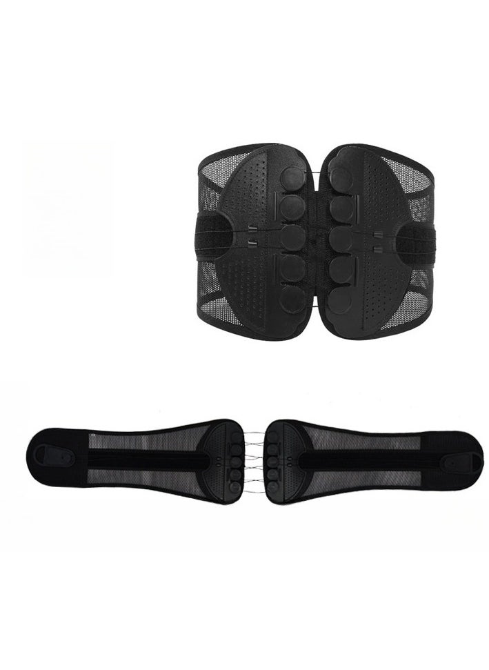 KUYING - Lumbar Support Waist Belt Adjustable Waist Circumference Breathable Mesh Fabric Pulley Drawstring Waist Protection - Image 1