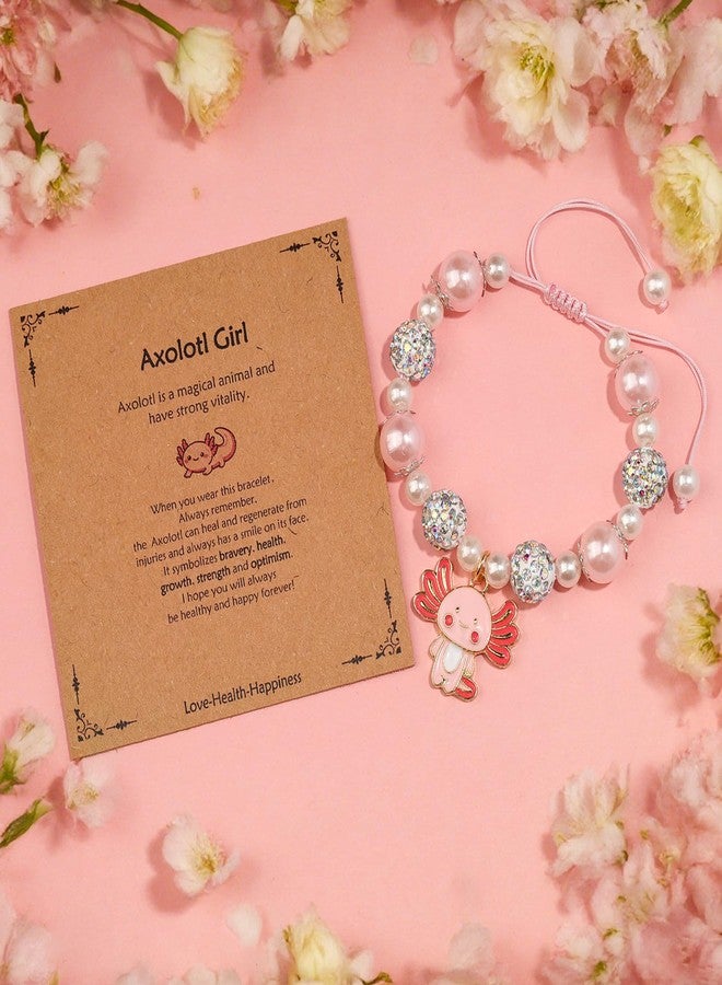 CXLDTE Christmas Stocking Stuffers Axolotl Bracelet Gifts for Girls, Kawaii Cute Stuff Valentines Birthday Jewelry Get Well Soon Gifts for Teens Grandkids Teenage Teen Girls 4 5 6 7 8 9 10 12 14 16 Year Old - Image 3