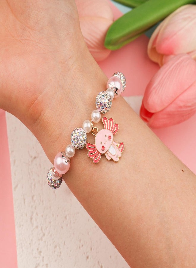 CXLDTE Christmas Stocking Stuffers Axolotl Bracelet Gifts for Girls, Kawaii Cute Stuff Valentines Birthday Jewelry Get Well Soon Gifts for Teens Grandkids Teenage Teen Girls 4 5 6 7 8 9 10 12 14 16 Year Old - Image 2