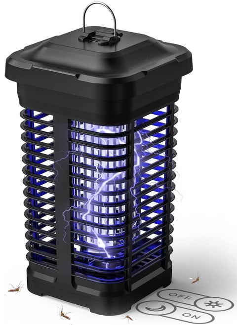 Upgraded Bug Zapper with Light Sensor,Flying Insects Killer 4200V High Powered Waterproof Zapper for Outdoor and Indoor,Electronic Mosquito Trap for Home, Garden ,Effective Range 2300 Sq.Ft