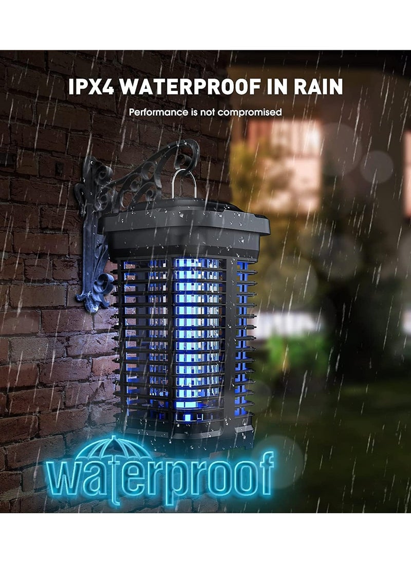 Upgraded Bug Zapper with Light Sensor,Flying Insects Killer 4200V High Powered Waterproof Zapper for Outdoor and Indoor,Electronic Mosquito Trap for Home, Garden ,Effective Range 2300 Sq.Ft