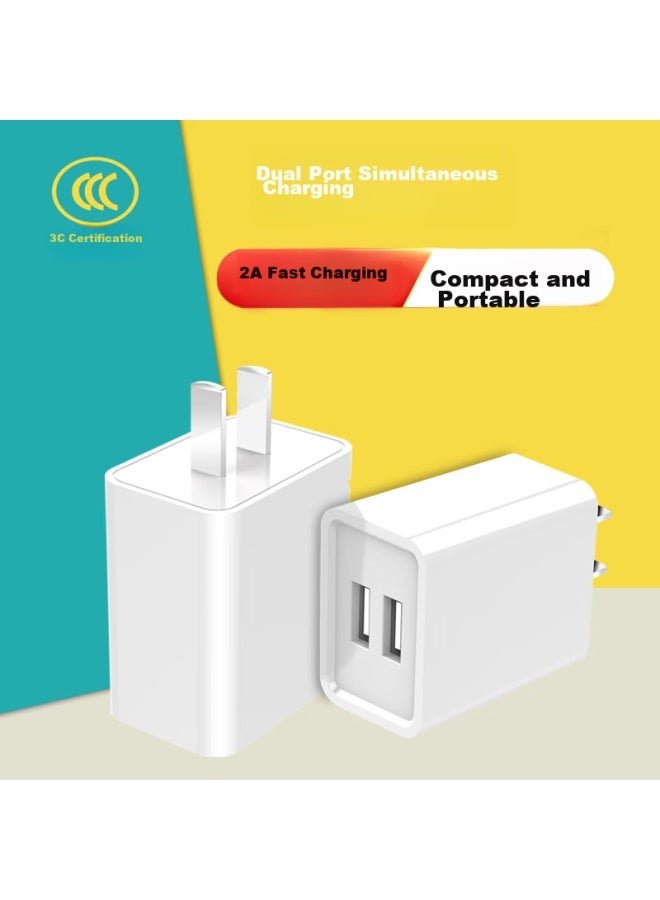 Zitai Apple Android Charger 5v2a Phone Plug For Iphone 14/13/12/11/promax/xr/mate50/30/honor/oppo/vivo White - Image 1