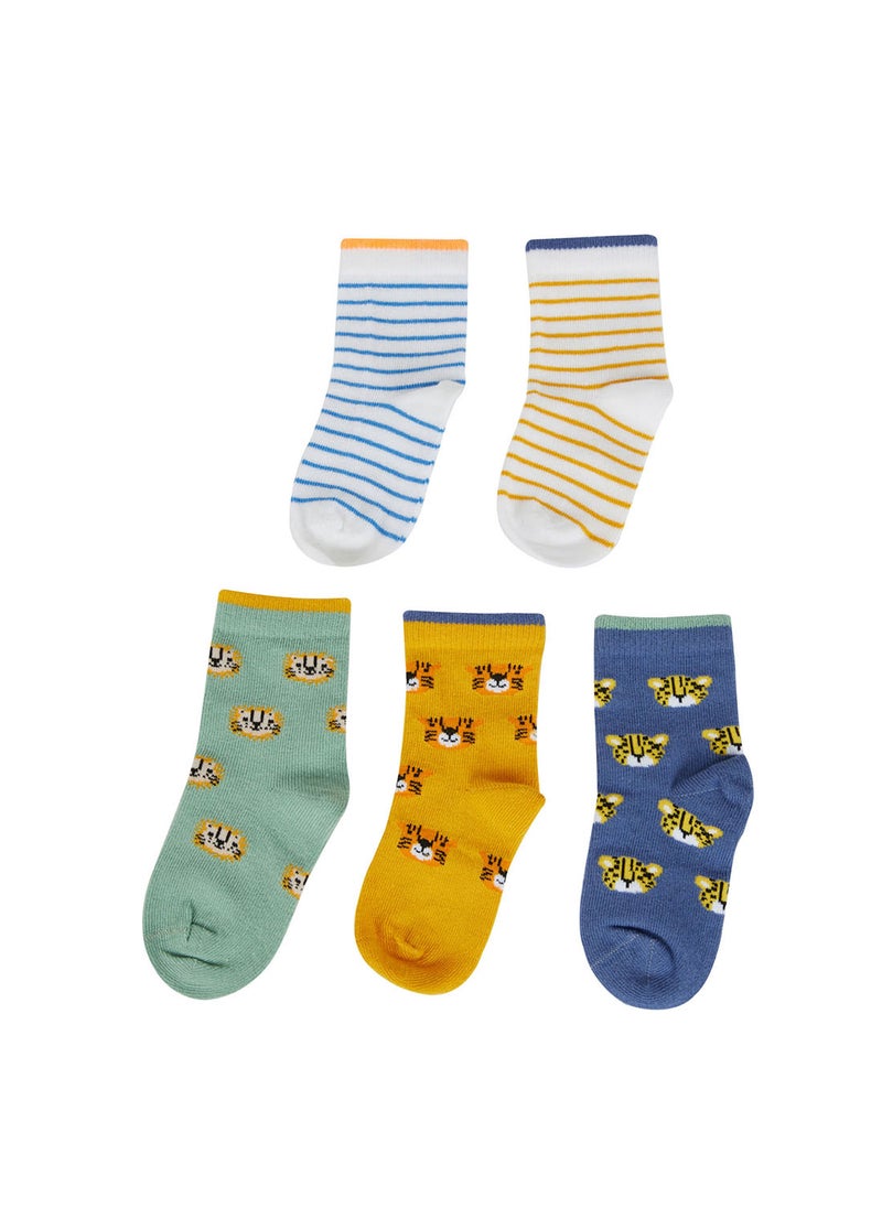 DeFacto 5-Pack Cotton Long Socks  - Image 1