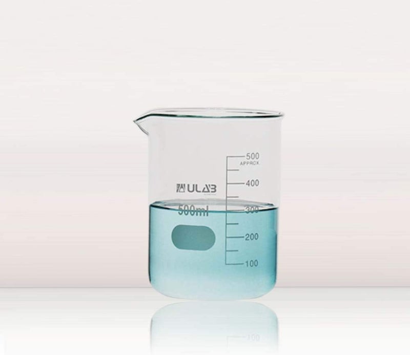 ULAB Scientific Glass Beaker Set, 3 Sizes 50ml 100ml 250ml, 3.3 Boro Griffin Low Form with Printed Graduation, UBG1001 - Image 3