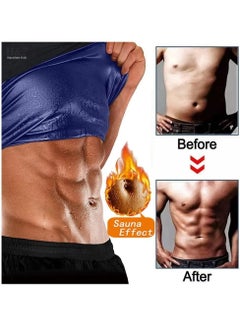 KASTWAVE Men’s Sweat Vest, Mansottile Ion Shaping Vest, Boost Weight Loss with Increased Sweating & Compression Technology Sauna Vest for Men (2pcs Blue, XXL/3XL)  - Image 3