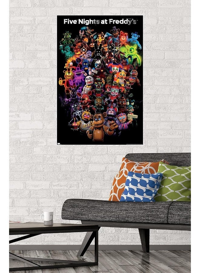 Home Trove Trends International Five Nights at Freddy's: Special Delivery-Collage Wall Poster, 22.375" x 34", Unframed Version - Image 2