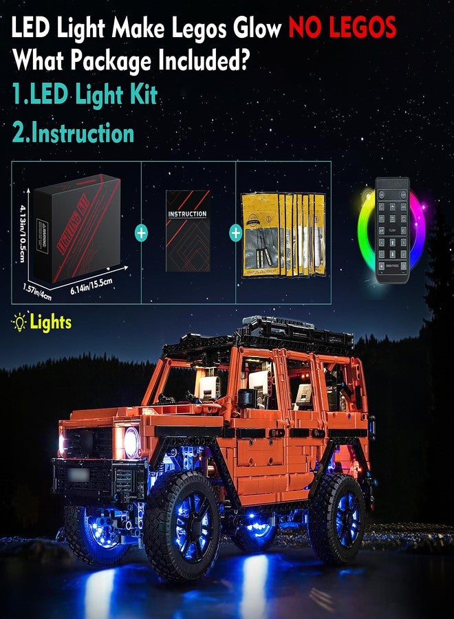 LocoLee Light Compatible with Lego 42177 Mercedes-Benz G 500 Professional Line - No Models Only Light, Creative Lighting Set Accessories Compatible with Lego 42177 Set (RC Version) - Image 4