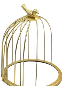 Generic Mirror Top Metal Bird Cage Cupcake Stand - golden  - Image 2