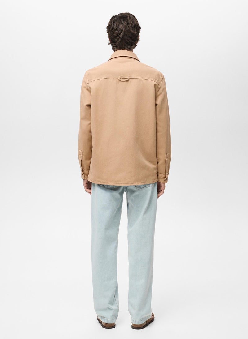 Mango Man Tencel Regular Fit Overshirt  - Image 2