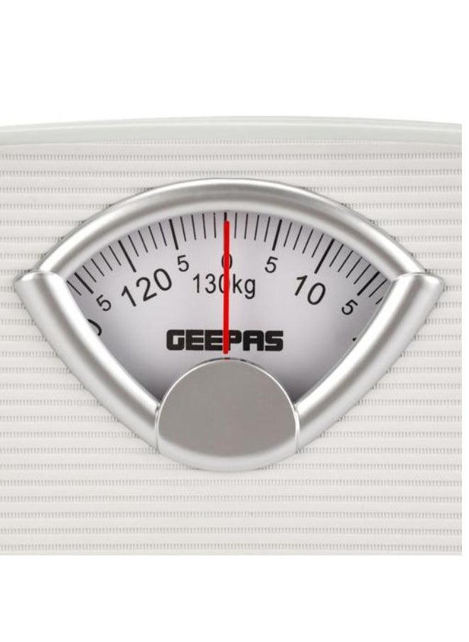GEEPAS Mechanic Health Scale,, Capacity 125Kg,White  - Image 2