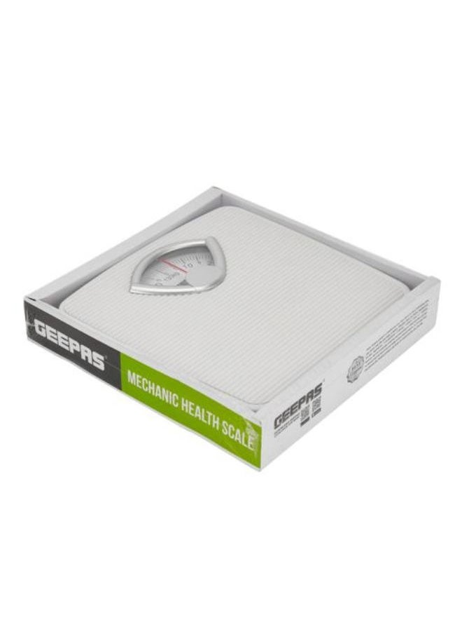 GEEPAS Mechanic Health Scale,, Capacity 125Kg,White  - Image 4