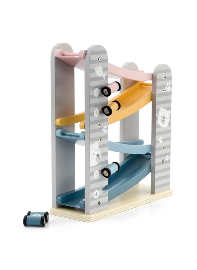 The Original Toy Company The Original Toy Company PolarB Viga Wood Toy - Car Slider Playset  - Image 3