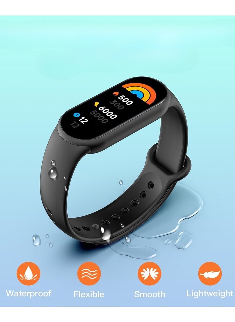 SARAOONT - 3 Pieces Mi band 8 or Mi band 9 Strap -Soft Silicone Replacement Strap for Xiaomi Mi Band 8 or Mi band 9 - Image 1