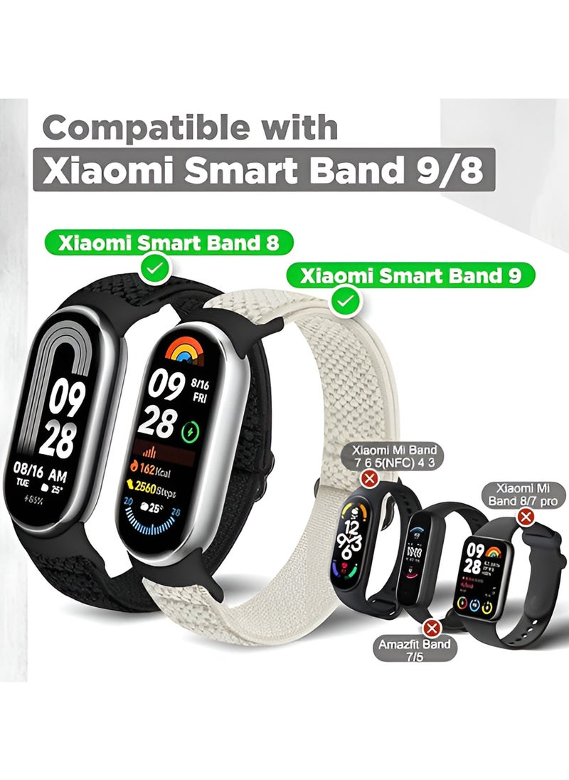 ساراونت 3 قطع من حزام Mi Band 8 أو Mi Band 9 - حزام بديل من السيليكون الناعم لـ Xiaomi Mi Band 8 أو Mi Band 9  - Image 2