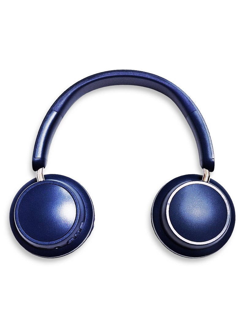 Generic - Bluetooth Headphone , Wireless Headset , Model WS-620 , Bluetooth , Play Time 20 Hours , Battery 150mAh, External Built In Microphone, USB Type-C, Pure Bass Sound, Noise Cancelling (Blue) - Image 1